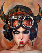 Без бренда «Девушка в шлеме с сигаретой» во Владивостоке