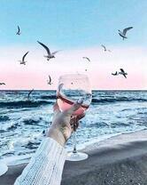 Без бренда «Бокал вина и рассветное море» во Владивостоке в интернет-магазине во Владивостоке Без бренда «Бокал вина и рассветное море» во Владивостоке