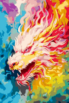 Без бренда «Разноцветный огненный дракон» во Владивостоке в интернет-магазине во Владивостоке Без бренда «Разноцветный огненный дракон» во Владивостоке