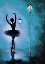 Балерина в свете фонарей