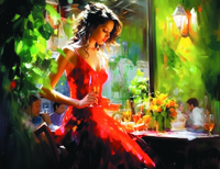 Без бренда «Милая девушка с бокалом шампанского» во Владивостоке в интернет-магазине  во Владивостоке Без бренда «Милая девушка с бокалом шампанского» во Владивостоке