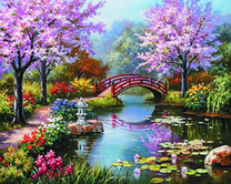 Тихая зона в китайском парке