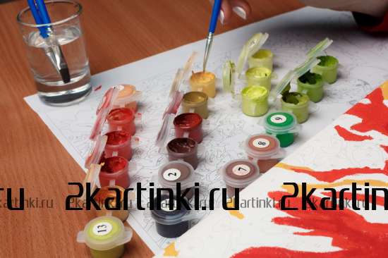 Картина по номерам 40x50 GX8999 Лев в стиле поп-арт за 995 руб. в интернет-магазине во Владивостоке Картина по номерам 40x50 Лев в стиле поп-арт