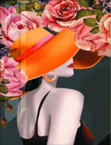 Без бренда «Дама в яркой шляпе и розы» во Владивостоке в интернет-магазине во Владивостоке Без бренда «Дама в яркой шляпе и розы» во Владивостоке