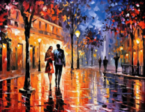 Прогулка по вечерней улице