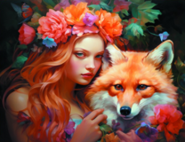 Без бренда «Рыжая девушка и рыжая лисица» во Владивостоке