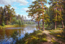 Без бренда «Хвойный лес и река» во Владивостоке в интернет-магазине  во Владивостоке Без бренда «Хвойный лес и река» во Владивостоке