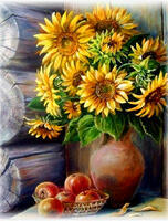 Без бренда «Кувшин с подсолнухами и корзинка с яблоками» во Владивостоке